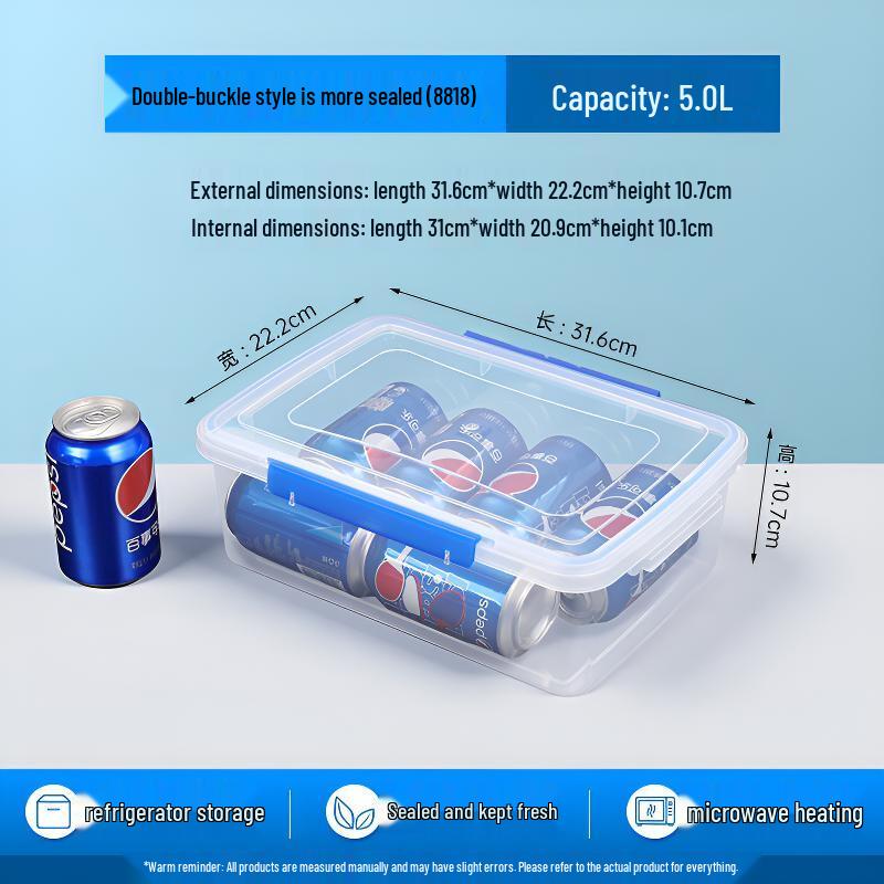 Chuan Ye Food-Grade Thickened Double-Buckle Storage Container