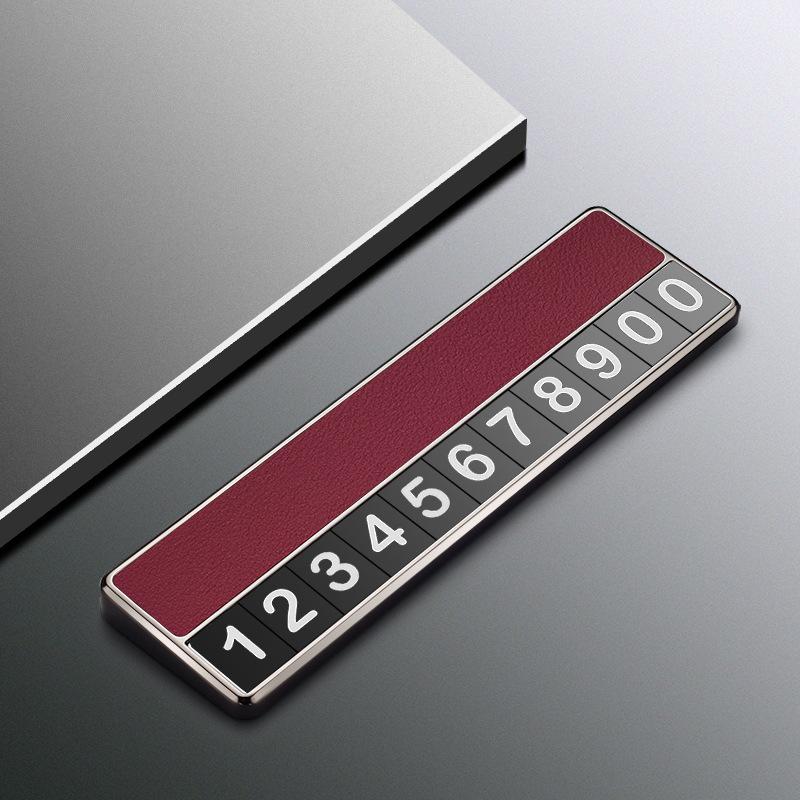 Tesla Model Y/X/S Temporary Phone Number Parking Plate