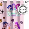 2Pcs K-Pop Demon Hunters Hot Anime Cartoon Printed Blackout Curtains Perfect For Bedroom Living Room Fashion Decorative Curtain
