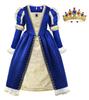 Princess Medieval One Stage Long Sleeve Navy 120 [ReliBeauty] Dress, Children, Girls, Europe, Piece, Halloween, Costume, Costume, Recital, Concert,