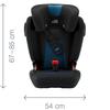 Britaxromer Kompatibel mit ISOFIX und Sicherheitsgurtfixierung KIDFIX III S Cool Flow Blue Ab 4 Jahren BRX33071 (mit Garantie)