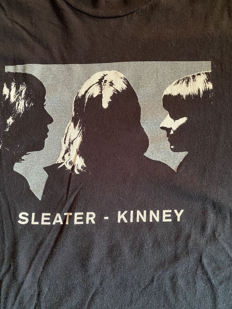 

Винтаж Sleater Kinney Хлопок Короткий рукав Размер S до 4XL Футболка BT223 Унисекс Футболка XL