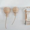 Nordic Bamboo Rattan Balloon Wall Hanging 36x25cm Single Piece Children Room Household Background Layout Wall Accessory Gear
