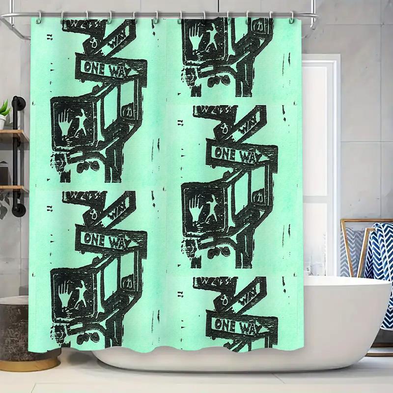 

Bathroom Shower Curtain Vintage Farmhouse Coastal Nature Floral Pattern Waterproof Fabric Decor W60H190(CM)-1 Pcs
