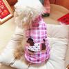 Winter Plaid Padded Dog Vest Schnauzer Teddy Bichon Yorkshire Terrier - Windproof Warm Pet Coat