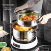 Meichu 26CM 304 Stainless Steel 2-Layer Steamer