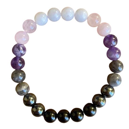 

Women Bracelet Elastic Rope Faux Tiger Eye Stone Beads Bracelet Comfortable to Wear Wristband Versatile Accessories D