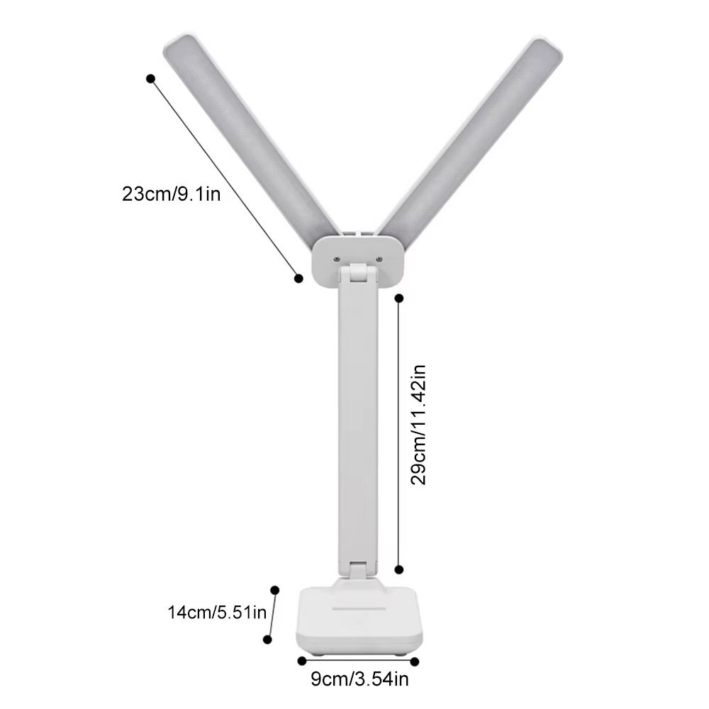 3 Levels Dimmable LED Desk Lamp Touch Control Foldable Reading Light Desk Lighting