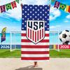World Cup Beach Towels, Us-Canada-Mexico Football Team Microfiber Quick-Drying Absorbent Bath Towels, Sports Towels