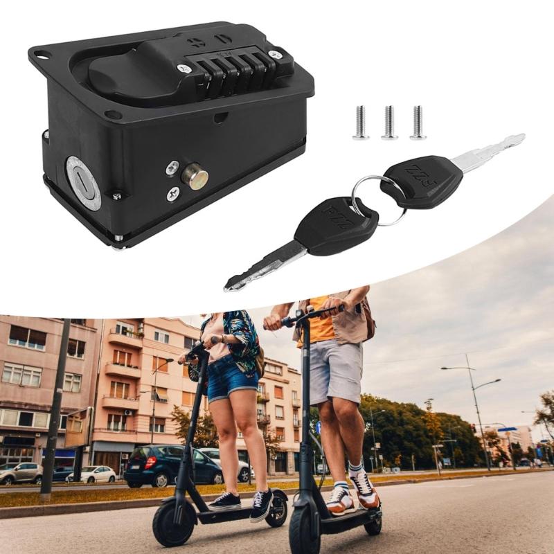 Diebstahlsicheres Batteriefachschloss mit Ladeanschluss-Schutz Abdeckung für Elektrofahrrad-Batterieanschluss