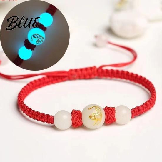 Glow In The Dark Bracelet Snake Year Lucky Red Rope
