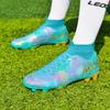 35-45 Shock-absorbing Non-slip Breathable High-top Spiked Football Shoes Sports Children's Shoes Adult Shoes