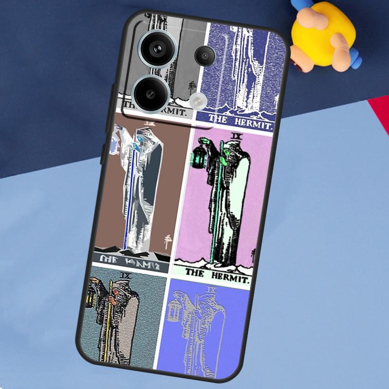 Tarot Card The Hermit Case For Xiaomi Redmi Note 13 Pro 12 11 8 9 10 Redmi Note 12S 11S 10S 9S 10C 12C 13C Cover