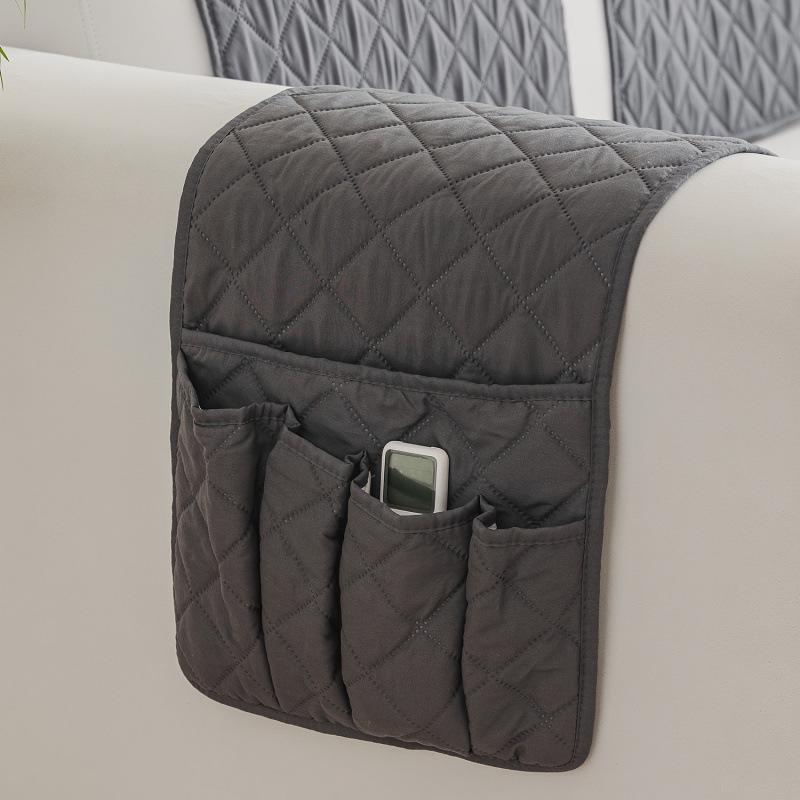 Funda de respaldo para sofá individual de 26 pulgadas con reposabrazos y bolsillos de almacenamiento.