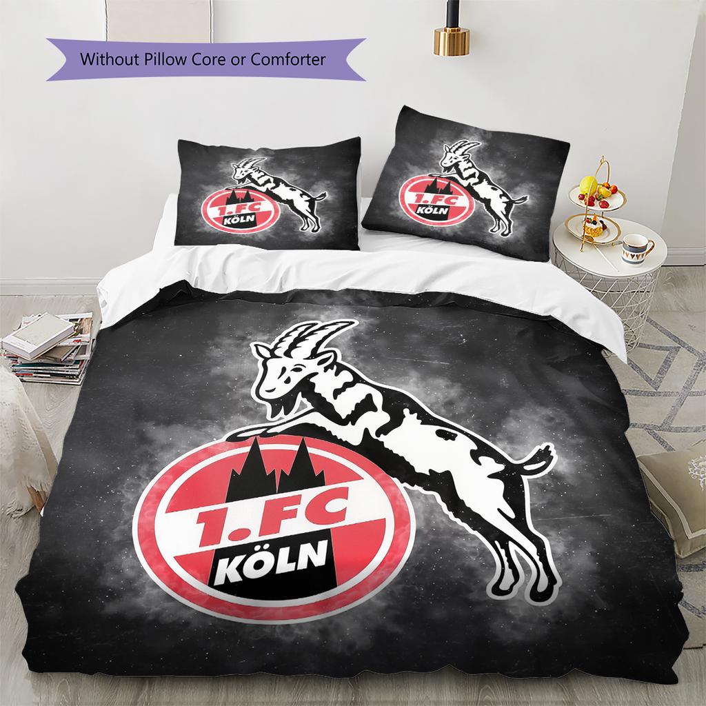 Köln Patroon Beddengoed Huisdecoratie Verjaardagscadeau (1 dekbedovertrek + 2 kussenslopen, zonder binnenkussen)