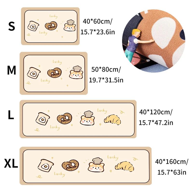 

Коврик для кухни с рисунком, впитывающий воду, коврик для дорожки, напечатанный на коврике для входной двери в ванную, нескользящий длинный кухонный ковер Tapis 40x60cm 1PC