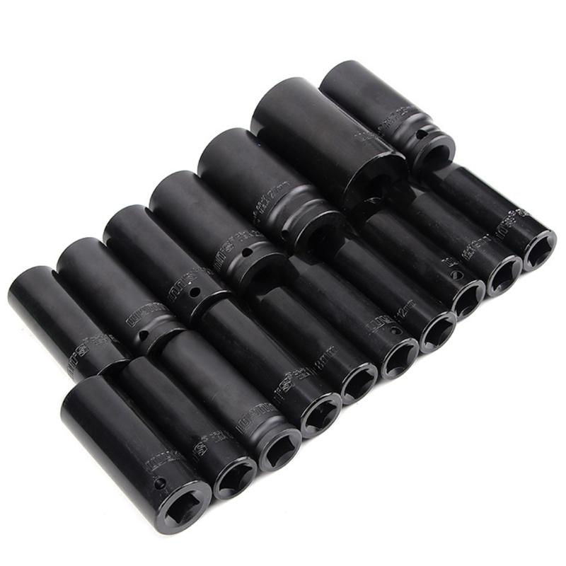 1/2" Inch Drive Deep Impact Sockets Air Pneumatic Socket Wrench Head 8-20mm Standard Car Auto Truck Repair Tool