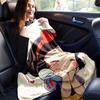 1pc, Cute Snow White Cozy Flannel Throw Blanket Perfect Gift for Bedroom, Living Room, Travel, Camping, Car