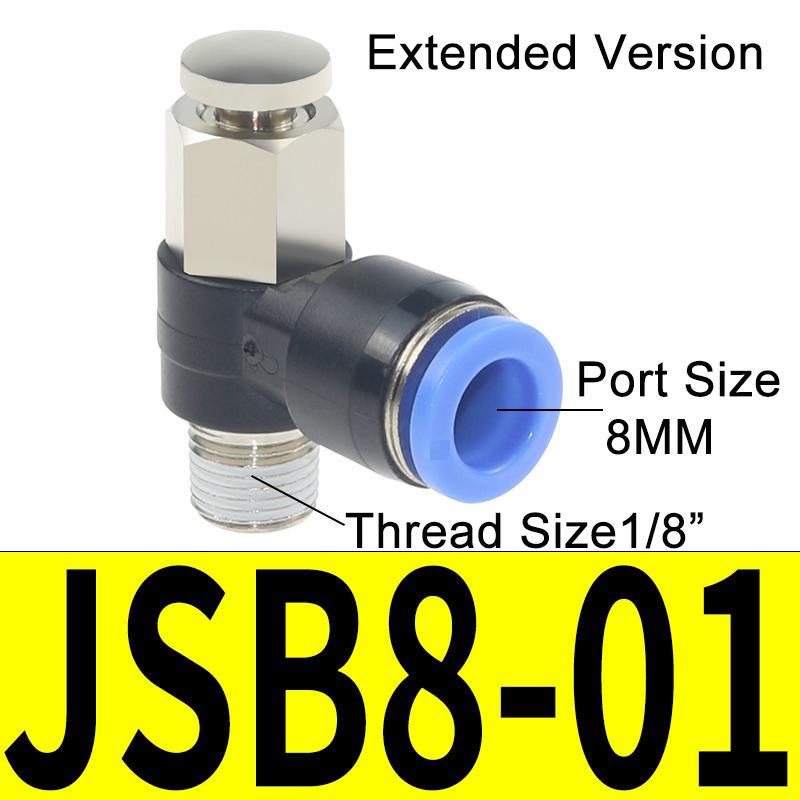 JSB4/6/8/10/12 Pneumatic Button Valve Quick Plug Pressure Relief Connector Normally Closed Manual Press Type Quick Exhaust Valve