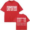 Rapper Morad Tour 2025 Double Sided Print T Shirts Men Women Fashion Hip Hop Short Sleeve Tshirt Summer Casual Cotton Tshirts