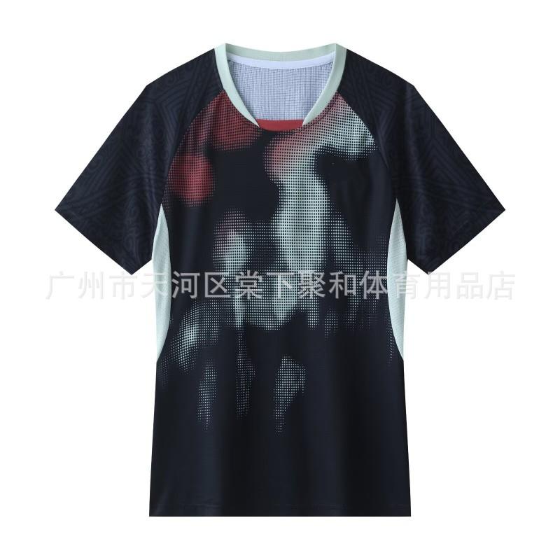 Quick-Dry Breathable Badminton Shirt Men Women Kids Training Competition Sportswear Short Sleeve