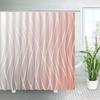 Creative Ombre Shower Curtains White Line Geometric Bath Curtain Blue Purple Modern Minimalist Fabric Print Bathroom Decor Sets