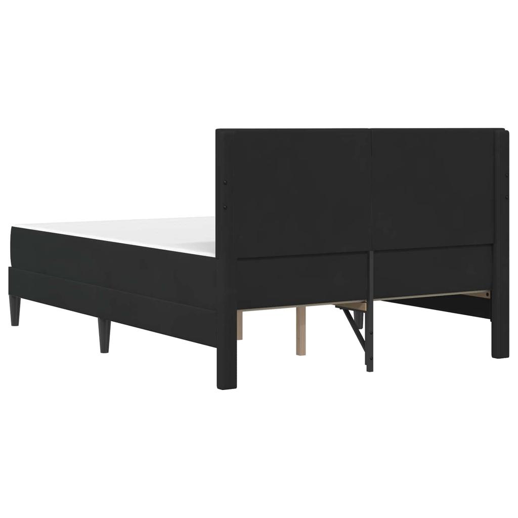 Bed Frame with Mattress vidaXL Black 120 x 190 cm Velvet
