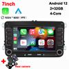 Universal Android 13 Car Radio Carpaly For VW Volkswagen Golf 5 Seat/Skoda/Passat/Polo Autoradio Multimedia Player BT GPS