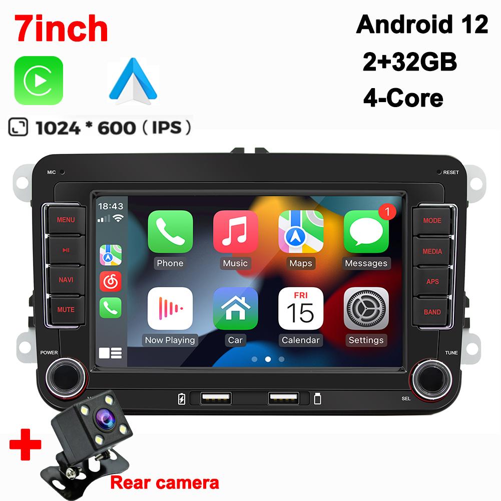 Universal Android 13 Car Radio Carpaly For VW Volkswagen Golf 5 Seat/Skoda/Passat/Polo Autoradio Multimedia Player BT GPS