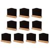 10Pcs Small Chalkboards with Wood Stand Double Sided Message Board Sign Table Number Food Sign for Wedding Party