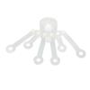 Aquarium Coral Rack 6 Holes 180 Degree Claw Fan Shaped Transparent Acrylic Fish Tank Coral Frag