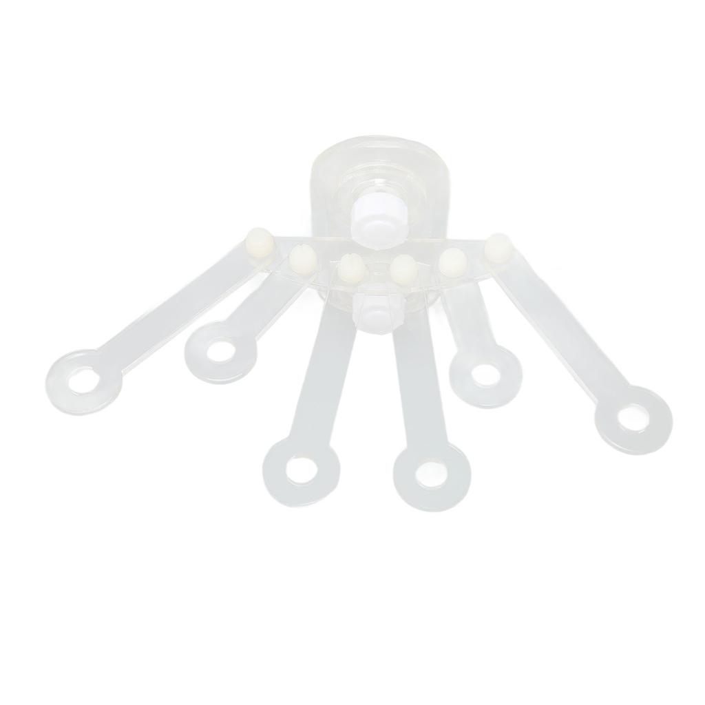Aquarium Coral Rack 6 Holes 180 Degree Claw Fan Shaped Transparent Acrylic Fish Tank Coral Frag