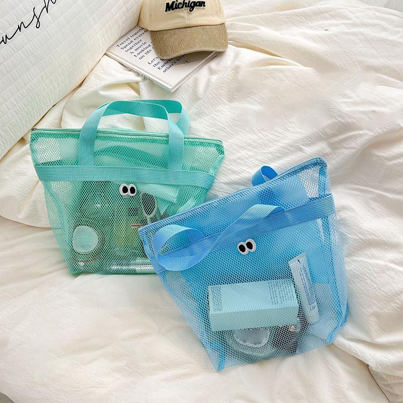 Big Eyes Beach Bag, Toiletry Bag, Large Capacity Cosmetic Storage Handbag, Shoulder Bag, Portable Handbag Storage Bag