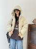 Winter Korean Style Loose Plus Size Casual Padded Cotton Hooded Jacket