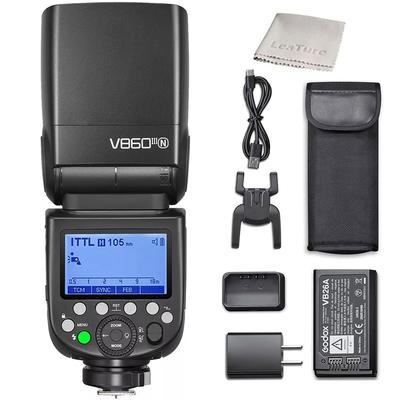 Godox Kamera-Speedlight für Nikon TTL Leitzahl LED Einstelllicht V860III-N Blitz, Stroboskop, Kameras, 2.4G, 60, HSS1/8000s, [Autorisierter Händler]