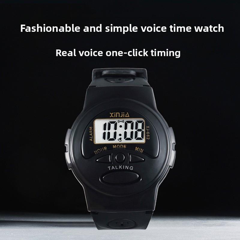 Digital Voice Alert Watch With Clear Display Daily Use Shock Proof Watches Gift