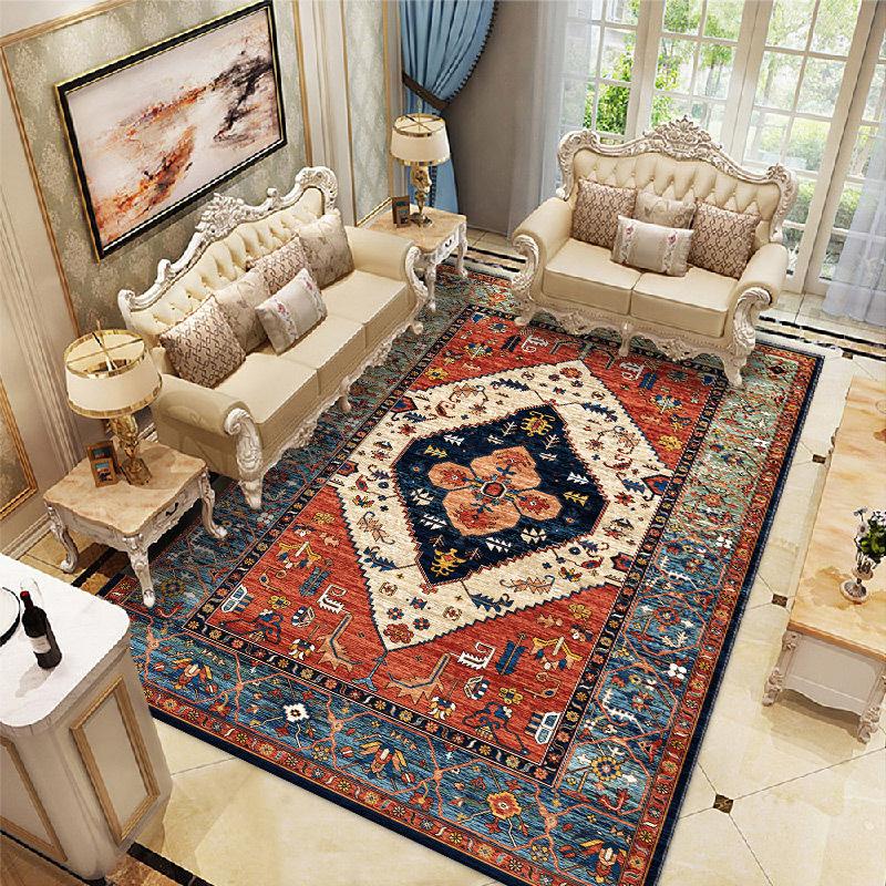 Nordic Ethnic Style Carpet Wholesale Bedroom Sofa Tea Table Tatami Bohemian Home Living Room Carpet Floor Mat