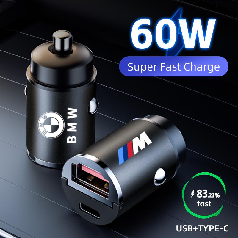 Autoladegerät USB Typ-C Schnelllade-Netzteil Auto-Innenraumaufkleber Für BMW X1 X2 X3 X5 X4 X6 X7 G30 G20 G32 G11 G12