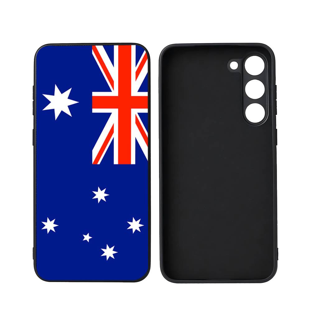 Australische Flagge Luxus Schwarze Handyhülle Für Samsung Galaxy S23 S24 S25 Ultra S22 Plus S21