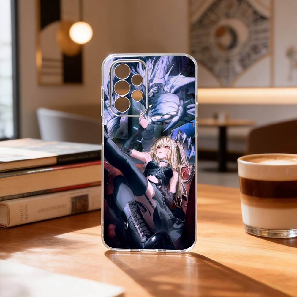 D-Death N-Note Misa Phone Case Transparent Silicone Soft For Samsung S25,S24,S21,S22,S23,S30,Ultra,S20,Plus,Fe