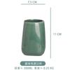European Style Ceramic Lotion Bottle Green Mouthwash Cup Toilet Brush Hotel Shampoo Lotion Storage Bottle Bathroom Accessories