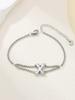 New stainless steel wholesale 26 English letters double-layer ring gold-plated bracelet