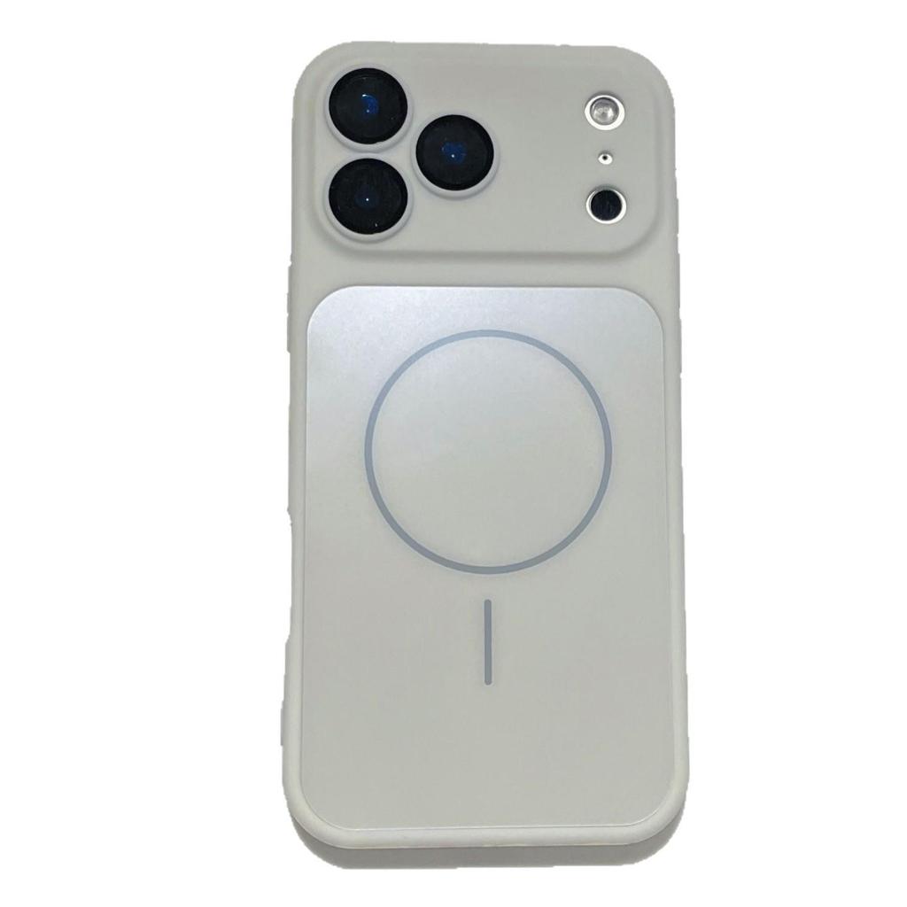 Magnetic Thin Ring Phone Case with Fine Hole Lens Film for Apple 17 Pro Max, Compatible with 16, 15, 14, 11