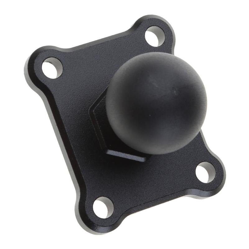 Aluminum Alloy Square Mounting Base with 1 Inch Ball for Head Mount for Zumo 400/450/500/550/660 Rider GPS for Motorcycl