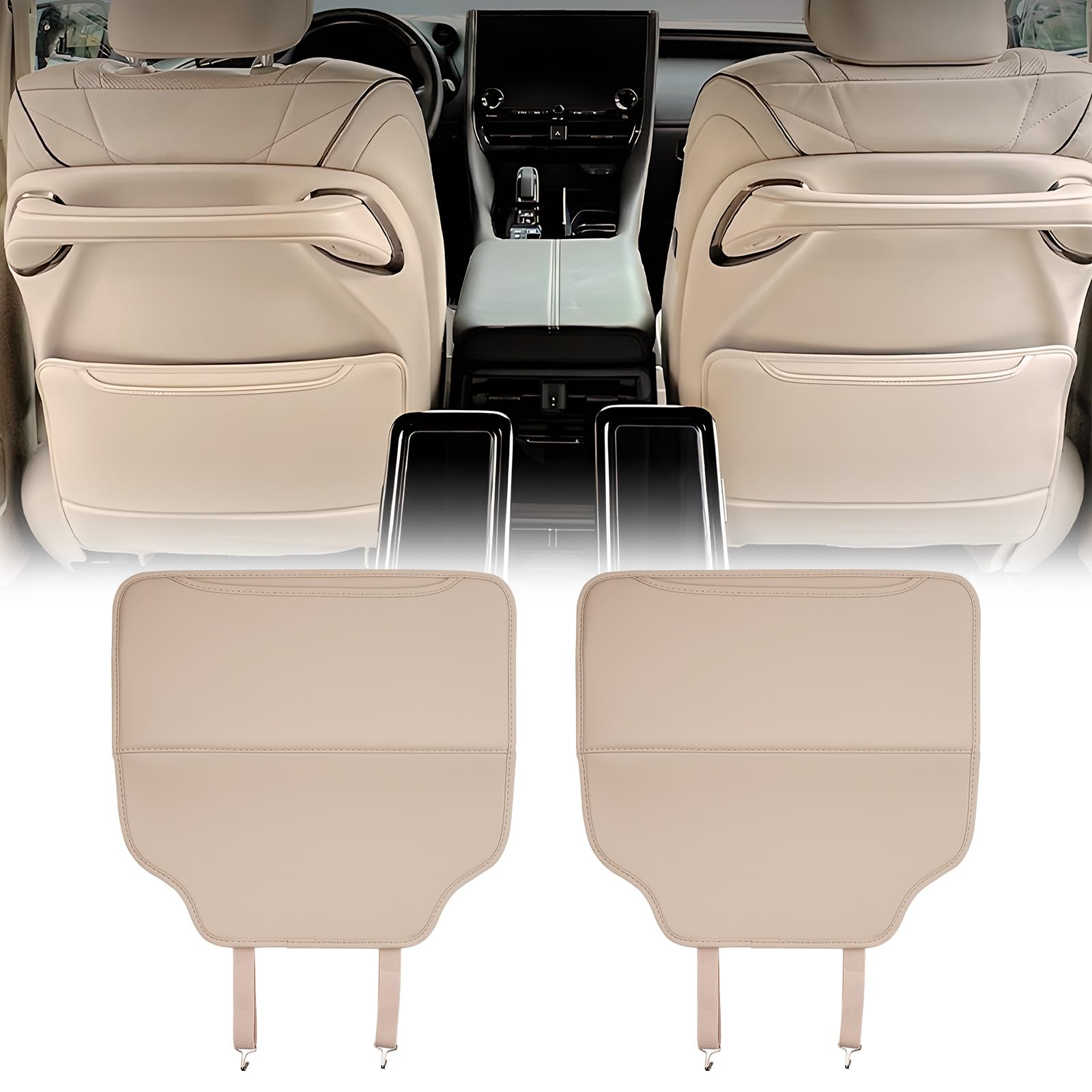 

GIMUYA Toyota Alphard 40 Series Vellfire Защита от пинков Защита спинки заднего сиденья Спинка сиденья Alphard Vellfire 40 series бежевый