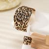 Exaggerated Personality Leopard Print Geometric Irregular Bracelet Ring Set for Women Suitable for Parties and Streets