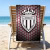 Monaco Football Club Printed Beach Towel, Super Soft Microfiber, Perfect Gift Birthday, for Pool, Beach, Travel, for Family and Friends
