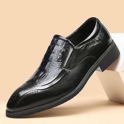 New Designer Mens Genuine Leather Shoes Trend Luxury Brand Business Pointed Toe Leather Shoes Casual Shoes Leather Men's Loafers