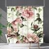 Shower Curtain Waterproof And Mildew-Proof 3D Digital Printing Plant Flower Plant Shower Curtain Bathroom Partition
