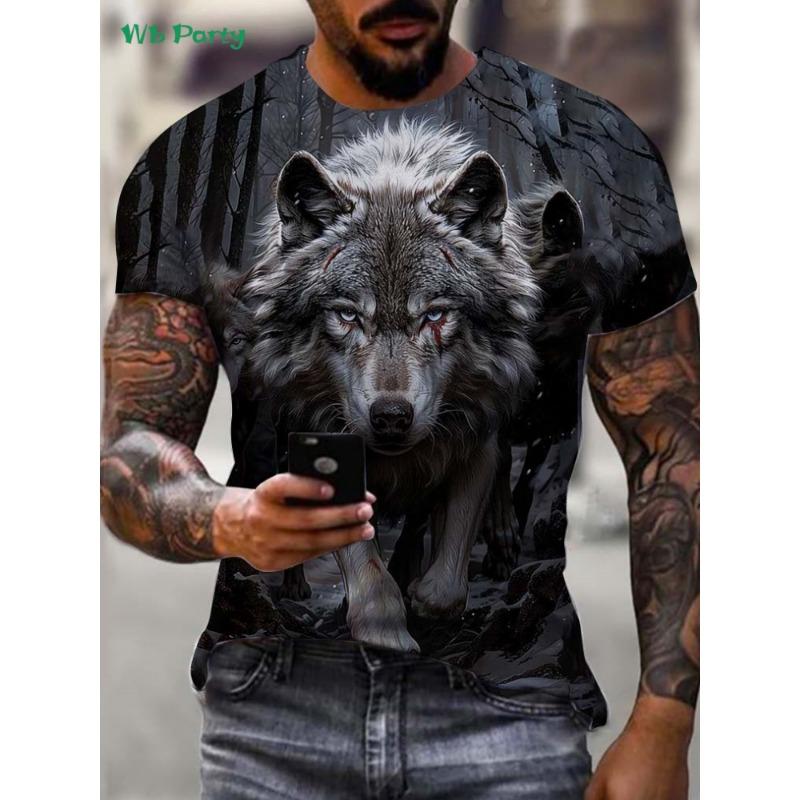Men's Fashion T-Shirt Summer Hot Item Cool and Stylish 3D Printed with Dragon Pattern Street Trend Daily Casual Sports Style